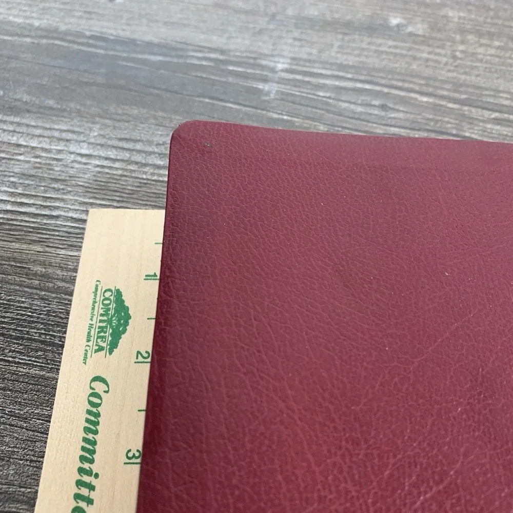 Holman KJV Burgundy Leather Large Print Compact Bible WOC in Red‎ Letter